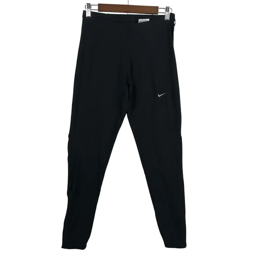 Nike Dri-FIT Filament Running Tights 332926-010 Mens XL Black Ankle Zip EUC